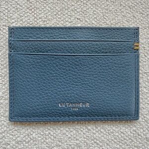 Le Tanneur Emile Blue Leather Card Holder